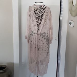 Women's blush kimono Sz M